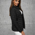 Damen Wärmende Steppjacke in schickem Schwarz